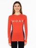 Футболка MOAX RACE LS женская, т.синий/красный