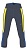 Тайтсы ASICS CAPRI TIGHT, женские, черный/желтый/синий