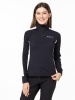 Лонгслив MOAX Uhta 1/2 Zip женский, черный