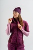 Жилет NONAME SKI WEST 24 WOS с капюшоном, женский, бордо/розовый