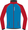 Куртка NORDSKI Premium (soft-shell) женская, голубой/красный