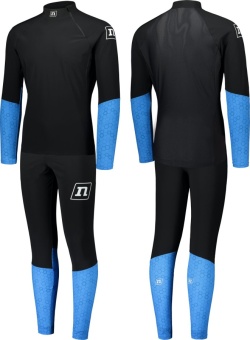 Комбинезон NONAME ON THE MOVE RACE SUIT 19, унисекс, черный/голубой