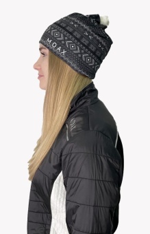 Шапка MOAX TISTA, черный принт Шапка MOAX TISTA, черный принт