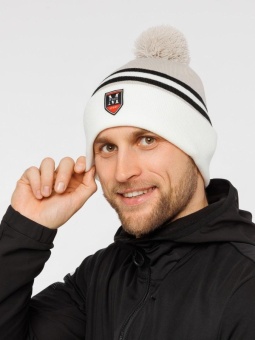 Шапка MOAX BLIZZARD, белый/черный/серый