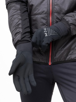Перчатки MOAX Stretch Fit Run, черный