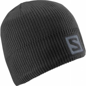 Шапка SALOMON LOGO BEANIE, черный