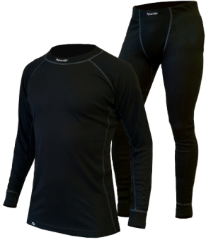 Белье NORDSKI ACTIVE PRO (рубашка, рейтузы), мужское, черный
