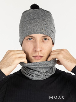 Снуд MOAX TISTA WARM, серый меланж