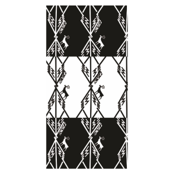 Бандана KV+ Deer Warm черный/белый