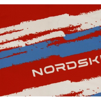Бандана NORDSKI STRIPE, красный/голубой