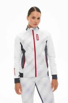 Куртка BIVIUM БАЛАНС 3.0 женская, белый/графитовый