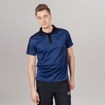 Рубашка-поло NORDSKI Blue/Black мужская, синий/черный