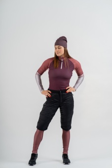 Шорты утепленные NONAME SKI SHORTS 24 WOS Black, женские, черный