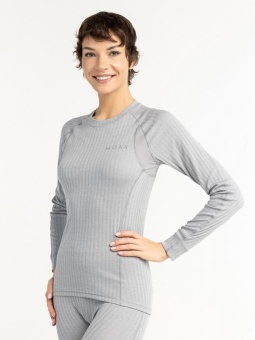 Футболка MOAX ACTIVE PRO LS женская, серый меланж
