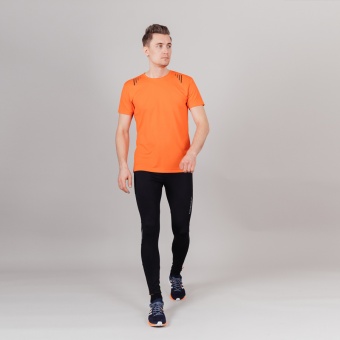 Тайтсы NORDSKI PREMIUM Black/Orange унисекс, черный/оранжевый 