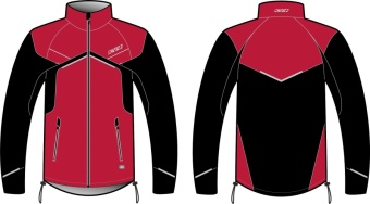 Куртка KV+ DAVOS унисекс, красный/черный