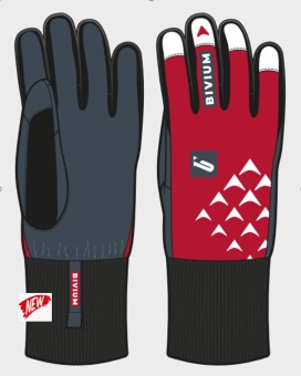 Перчатки BIVIUM SKI, черный